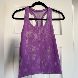Lululemon Swiftly Tech Racerback Tank Top Purple Print Women’s Size 2